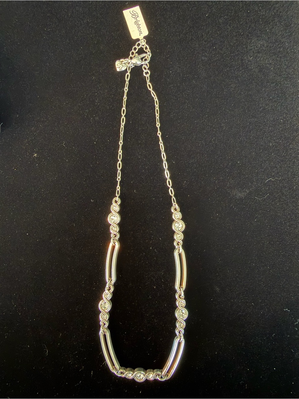 Brighton Infinity Sparkle Necklace NWT - Picture 2 of 5